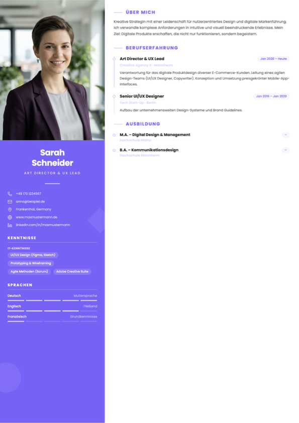 Creative Template Vorschau